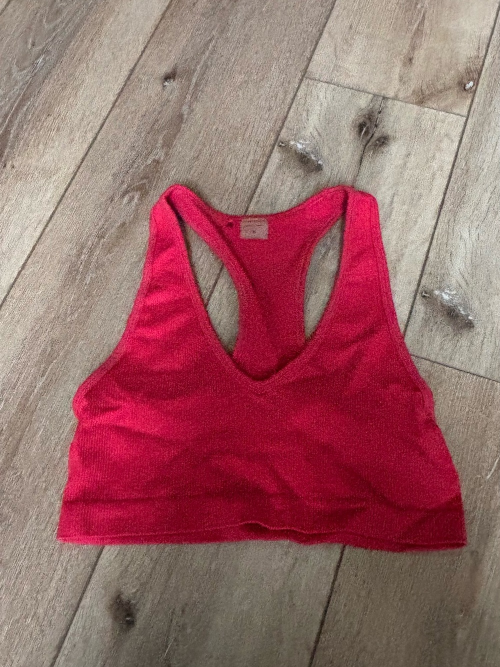 TNA Pink-Red Racerback Sports Bralette